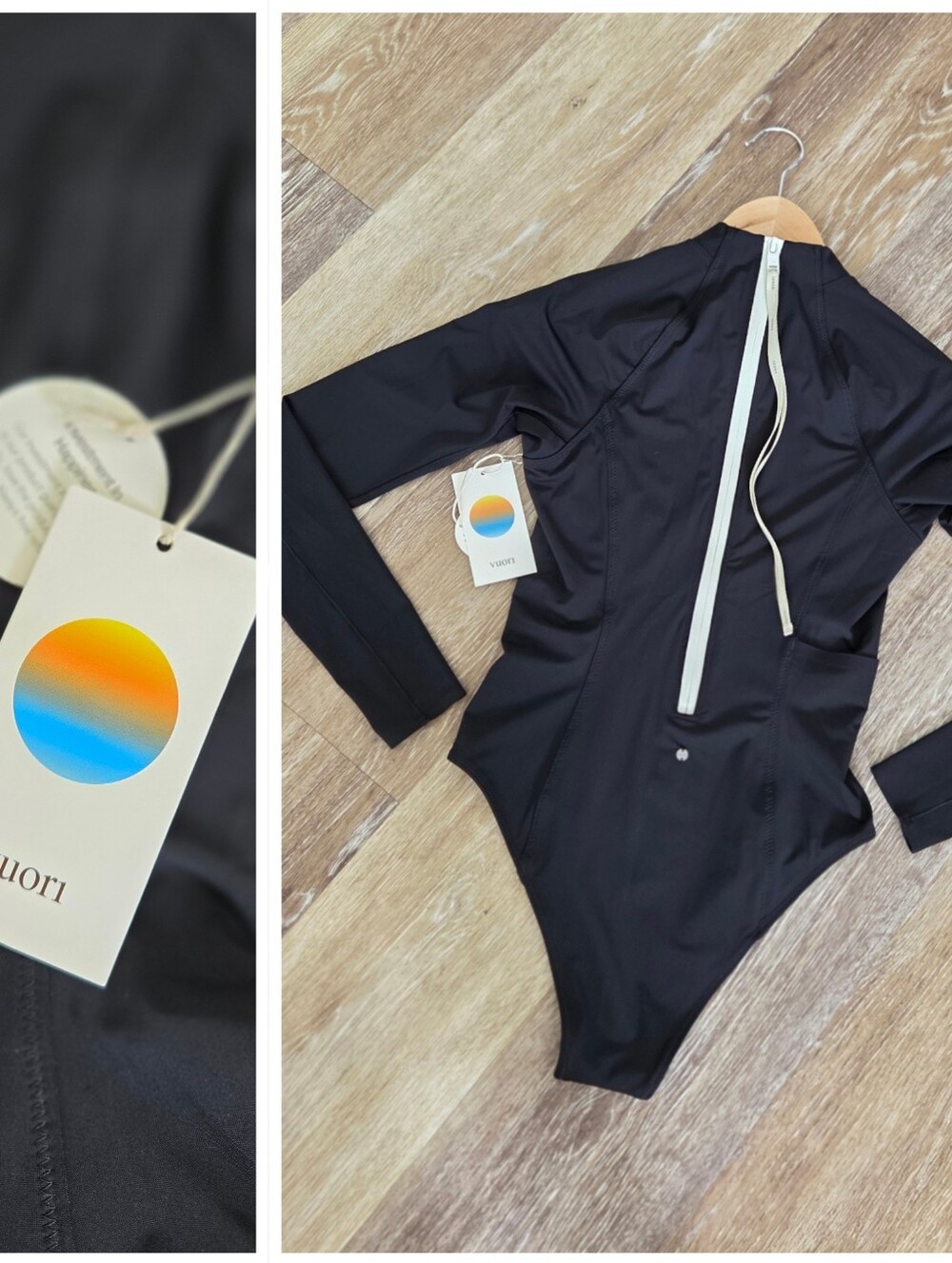 Vuori Long-Sleeve Crush Paddle Suit One Piece Swimsuit Bikini NWT HTF Athletic